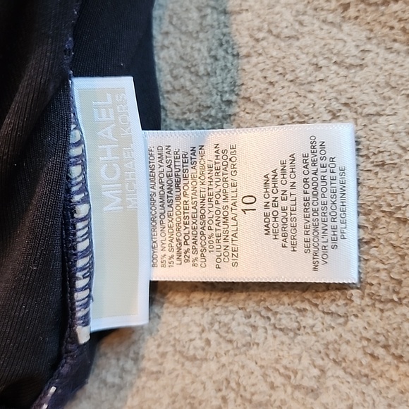 MICHAEL KORS Logo Ring Halter Swimsuit - Picture 7 of 7